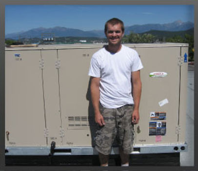 Commercial rooftop HVAC unit serviced by Jackson's Heating